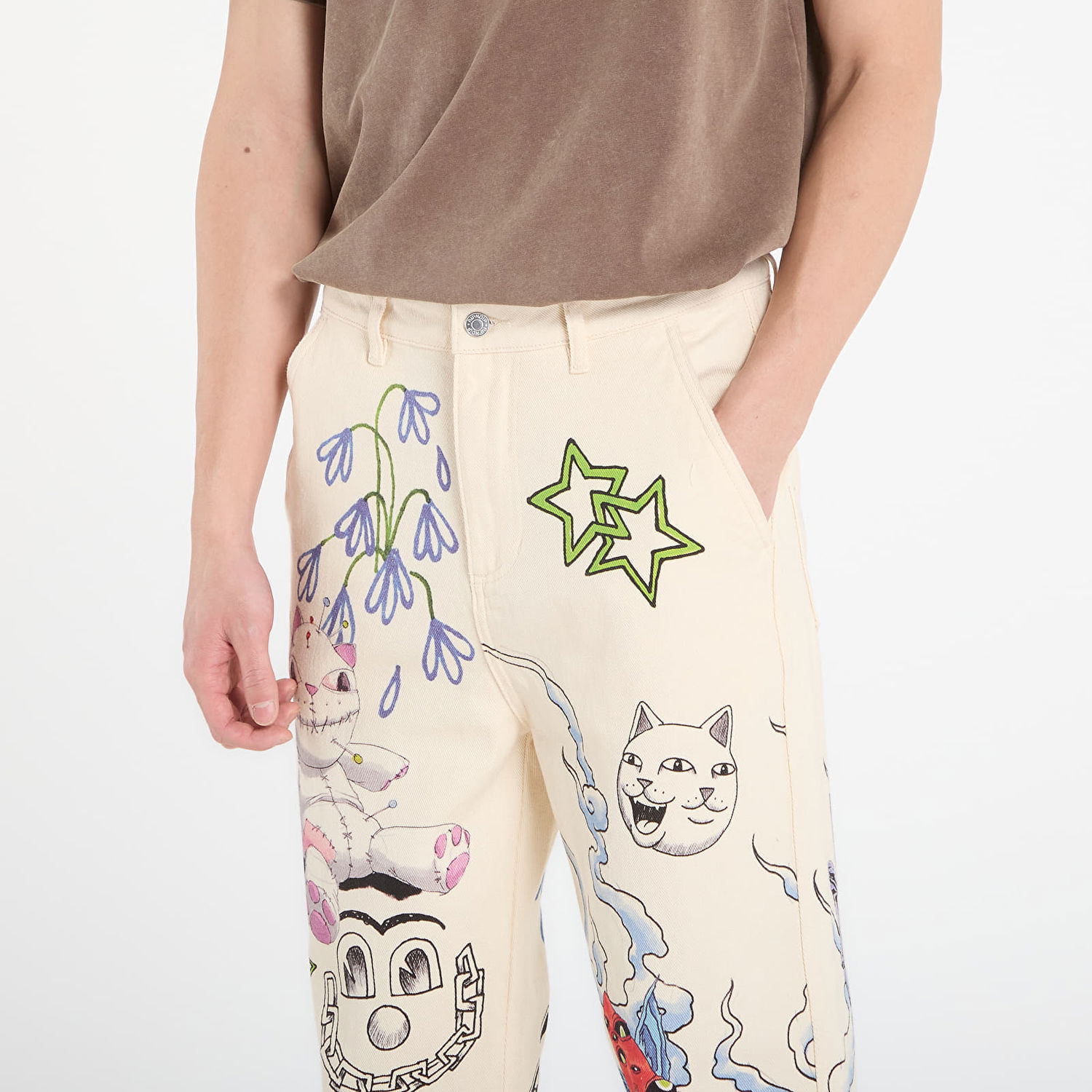Nohavice RIPNDIP Illustrated Travis Pants Rôznofarebný | RNDSPR24119, 1