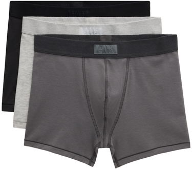Boxerky SKIMS Three-Pack Cotton Boxer Briefs Šedá | BO-BBR-5634M, 0