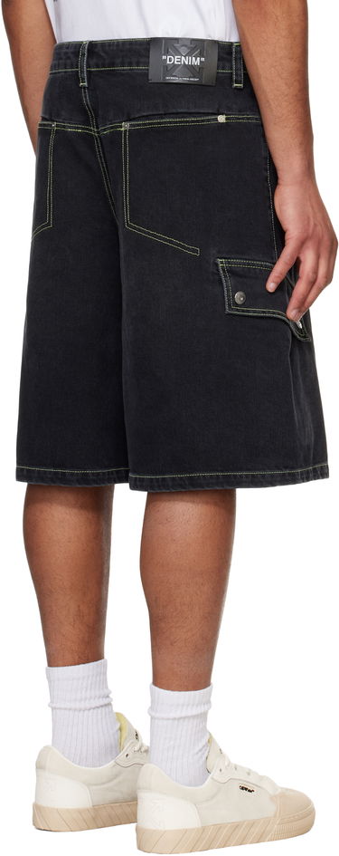 Šortky Off-White Off-White Safari Cargo Denim Shorts Čierna | OMYC024S25DEN0021350, 2