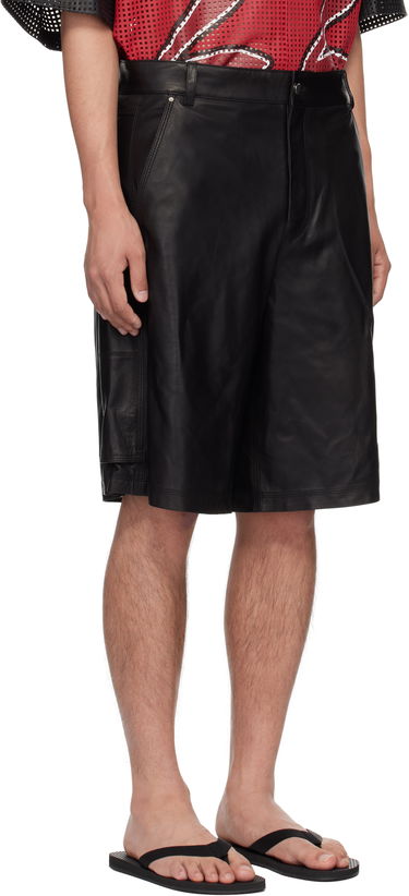 Šortky AMIRI AMIRI MA Leather Carpenter Shorts Čierna | AMLTSH1014, 1