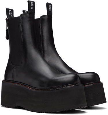 Oblečenie R13 R13 Double Stack Platform Chelsea Boots Čierna | R13S0245-001, 3