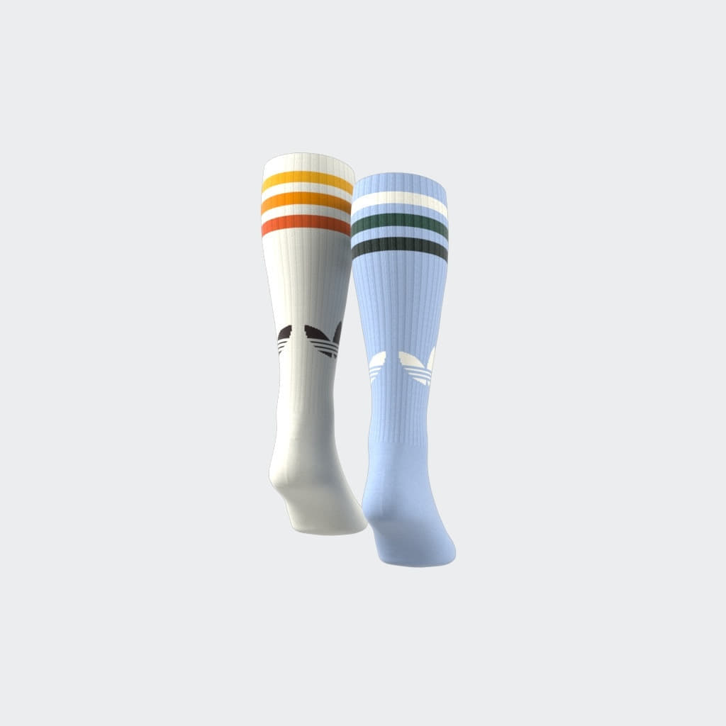 Ponožky adidas Originals Knee Sock 2-Pack Clearsky/ Off White Rôznofarebný | JD3291, 1