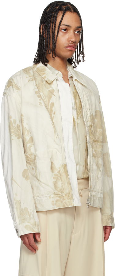 Bomber bunda Dries Van Noten Dries Van Noten Printed Jacket Béžová | 251-020550-1556, 1