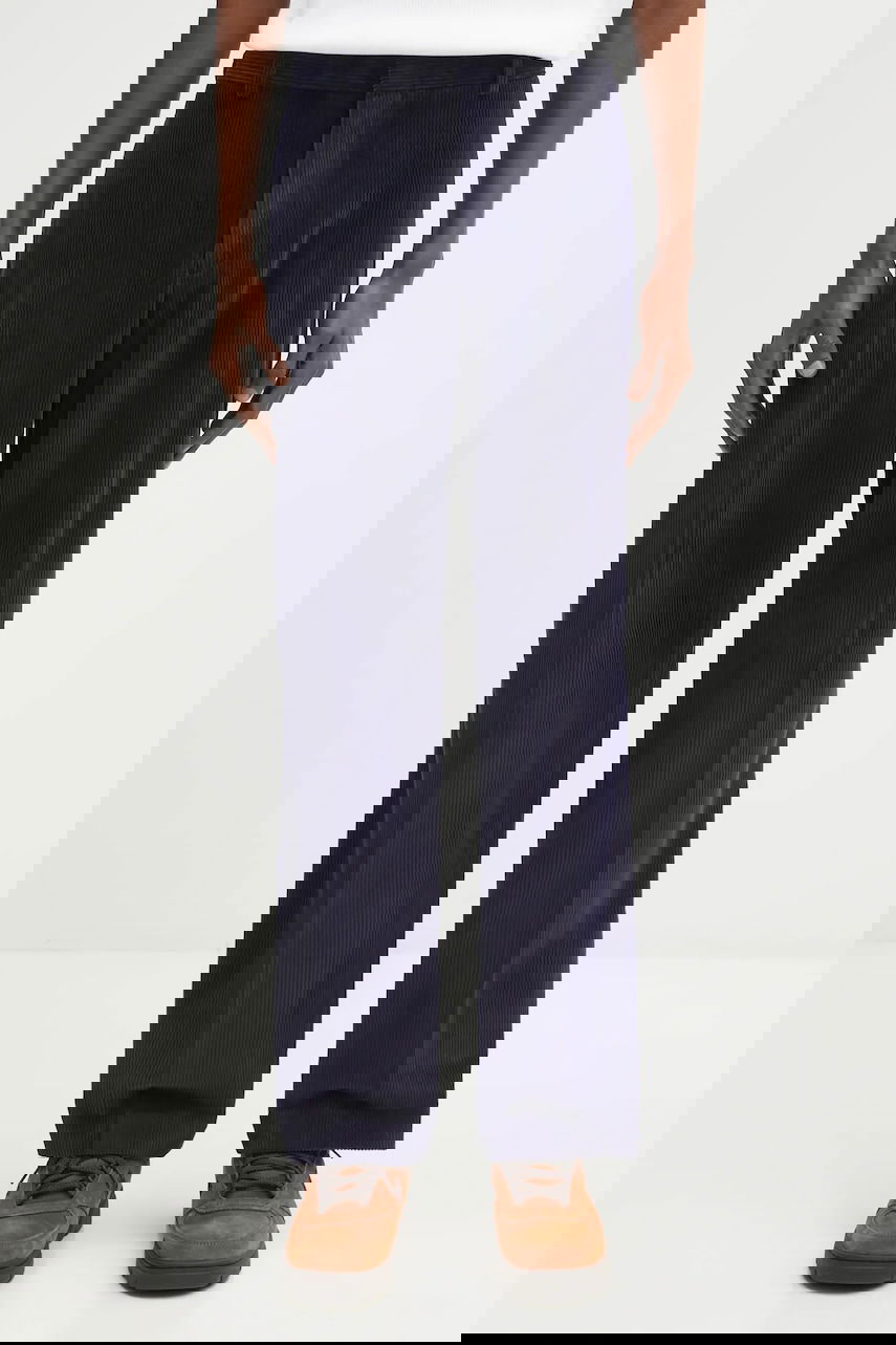 Nohavice Paul Smith Paul Smith Wide-Leg Corduroy Trousers Navy | M1R.410Z.T02792, 0