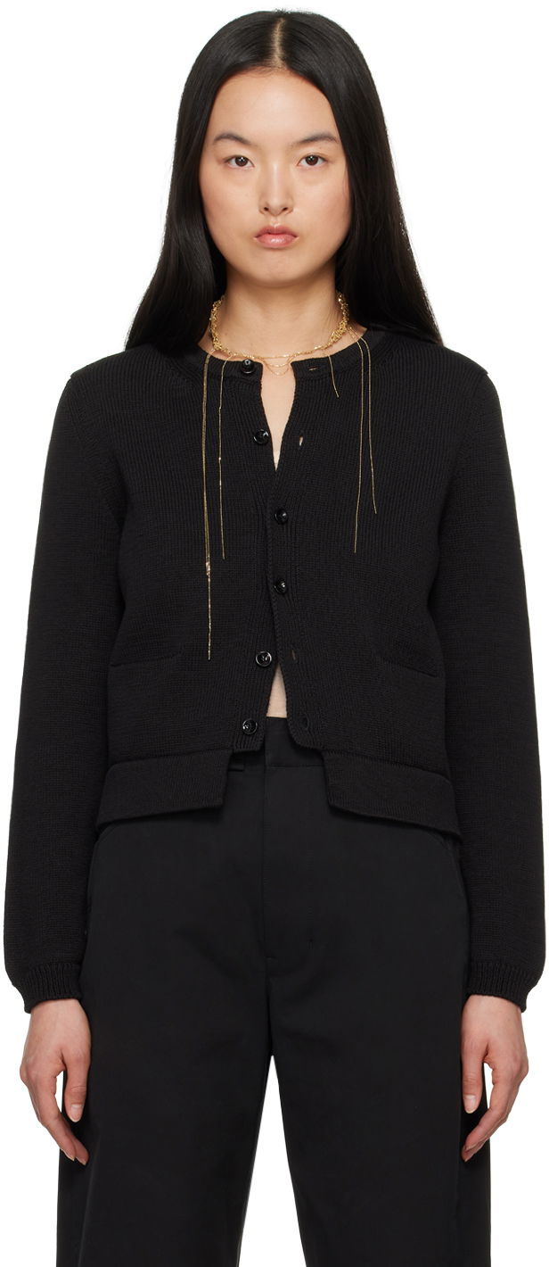 Sveter LEMAIRE LEMAIRE Cropped Knit Cardigan Čierna | TO1209 LK1022, 0