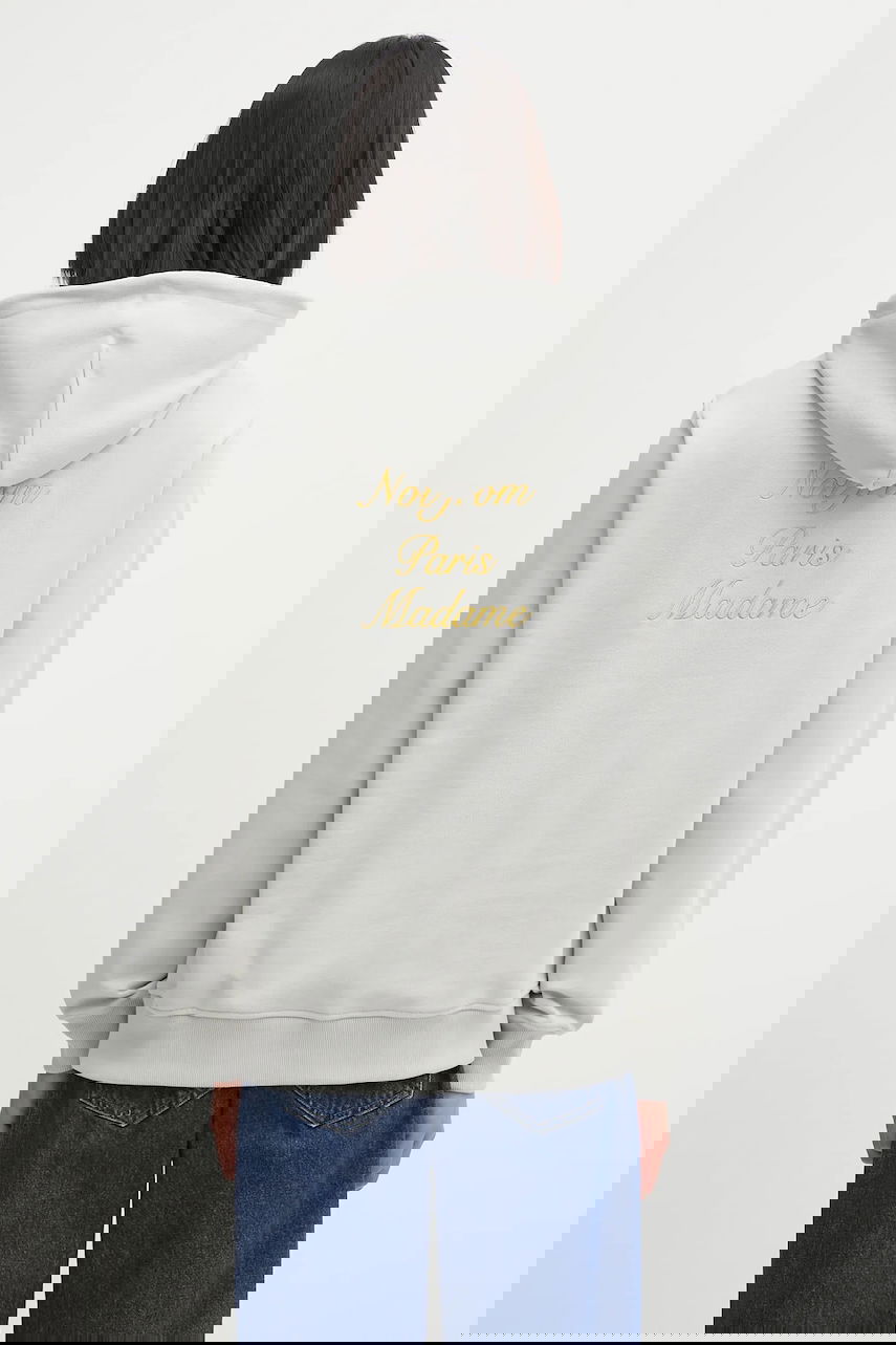 Mikina Drôle de Monsieur Drôle de Monsieur Le Hoodie Slogan Calligraphy Šedá | I.HO168.CO127, 0