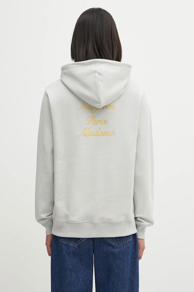 Mikina Drôle de Monsieur Drôle de Monsieur Le Hoodie Slogan Calligraphy Šedá | I.HO168.CO127