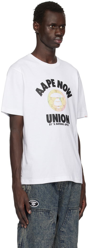 Tričko AAPE by A Bathing Ape AAPE By A Bathing Ape 'Union' T-Shirt Biela | AAPTEM1561XXNWHX, 3