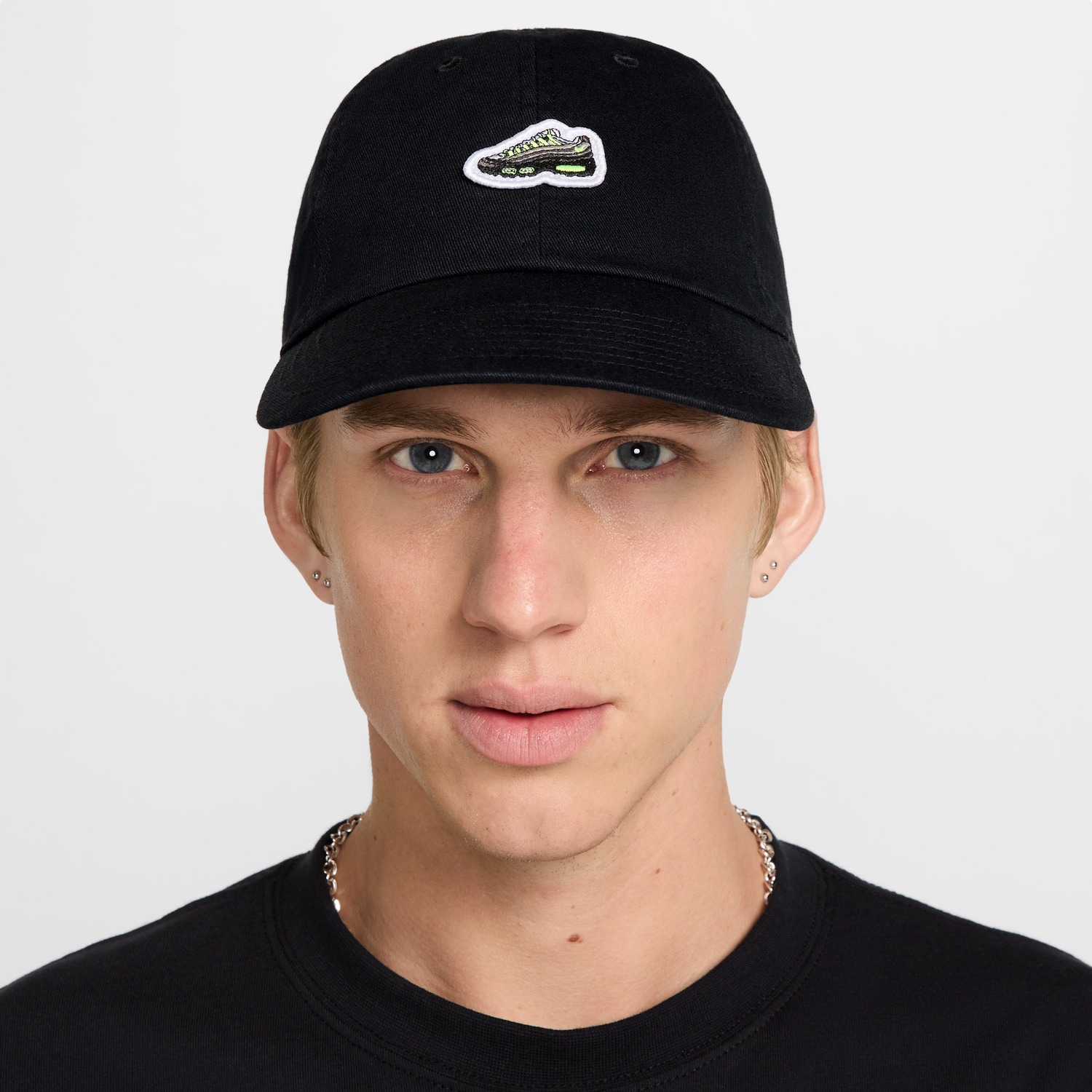 Šiltovka Nike Kids' Heritage86 Futura Washed Cap AM95 Patch Čierna | HJ6984-010, 1