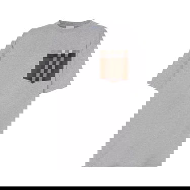 Tričko Burberry Check Print Pocket Tee Šedá | 8048923, 1