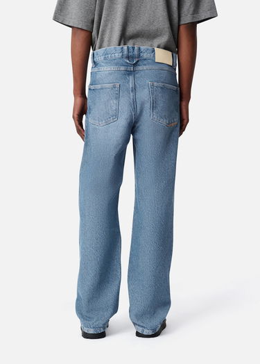 Džínsy AXEL ARIGATO Relaxed Fit Twill Jeans Modrá | A3261001, 3