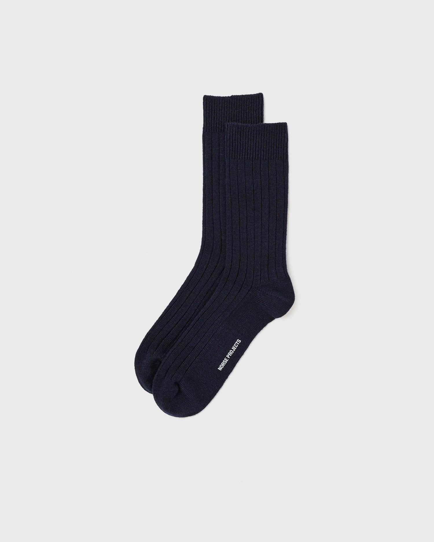 Ponožky NORSE PROJECTS Bjarki Cashmere Blend Rib Socks Navy | N82-0070-DARK_NAVY, 0
