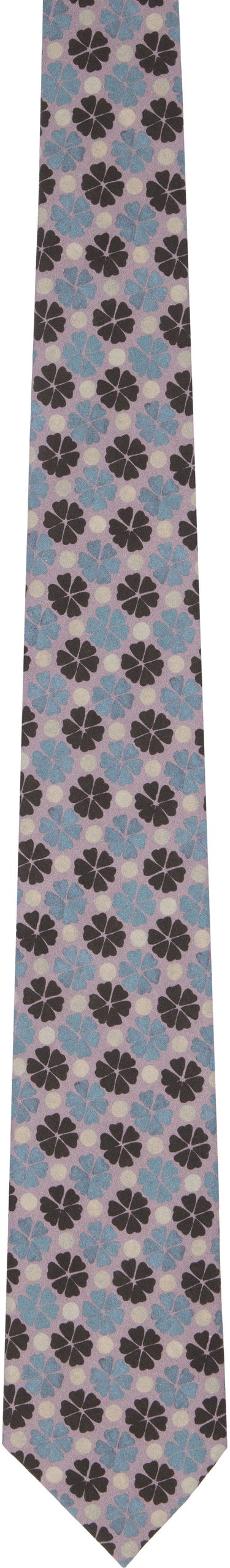 Šál Paul Smith Paul Smith 'The Painted Geo' Floral Tie Fialová | M1A-0TIE-P02595-55, 0