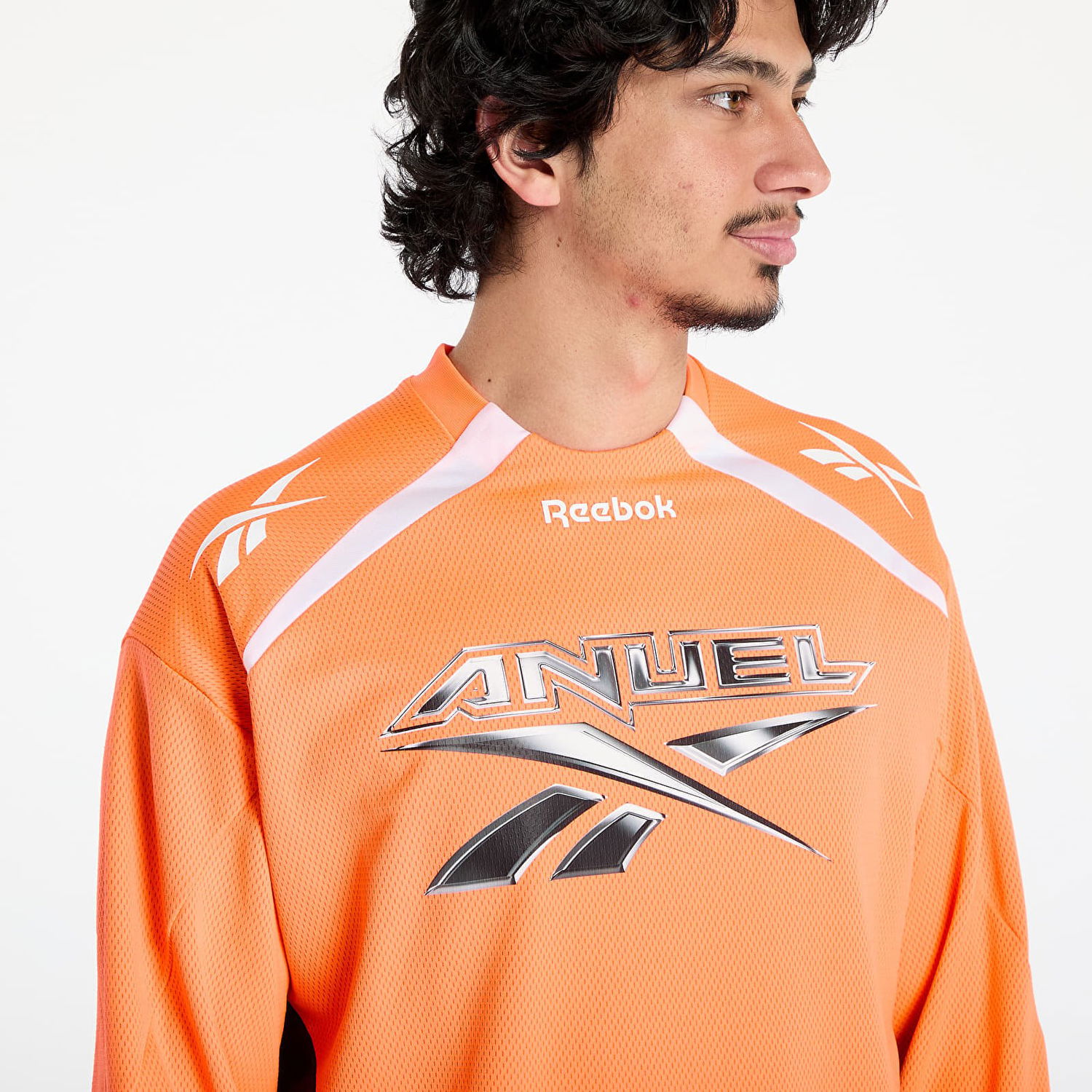 Mikina Reebok Anuel Motto Long Sleeve Tee Oranžová | 100228285, 1