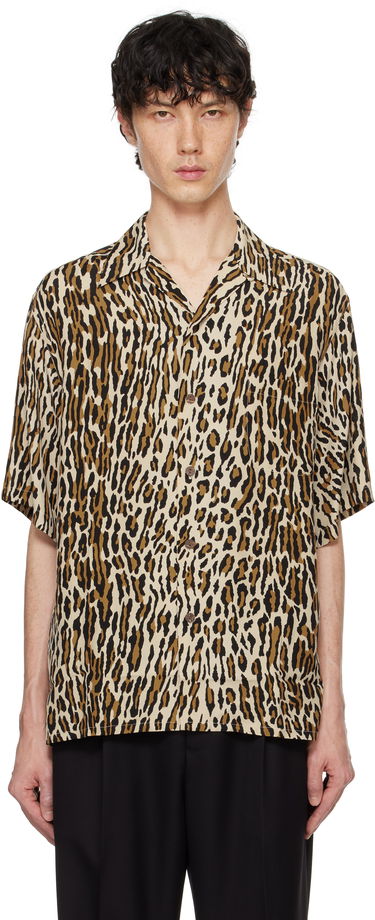 Košeľa WACKO MARIA WACKO MARIA Leopard Print Shirt Béžová | 24FWE-WMS-HI01, 0