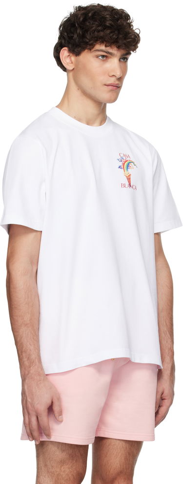 Tričko Casablanca Nature Teacher Graphic Print T-Shirt Biela | MPS25-JTS-001-03, 1