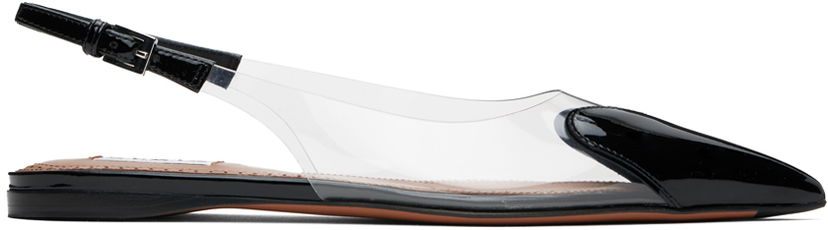 Tenisky a topánky Alaïa ALAÏA 'Le Cœur' Slingback Ballerina Flats Čierna | AA3E047CK150