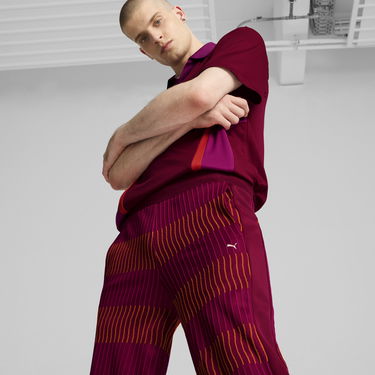 Nohavice Puma Players Lane T7 Knitted Pants Červená | 626661_13, 4