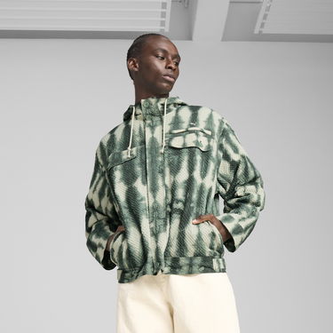Vetrovka Puma PALAIS ARTISAN Seersucker Hooded Jacket Zelené | 629390_30, 0