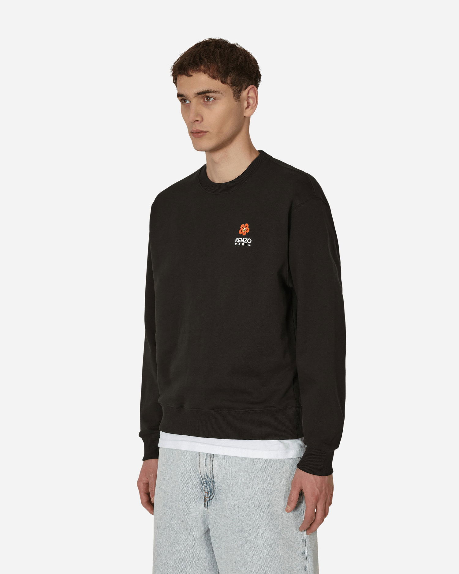 Mikina KENZO 'Boke Flower' Crest Classic Crewneck Sweatshirt Čierna | FD55SW4404MF 99, 1