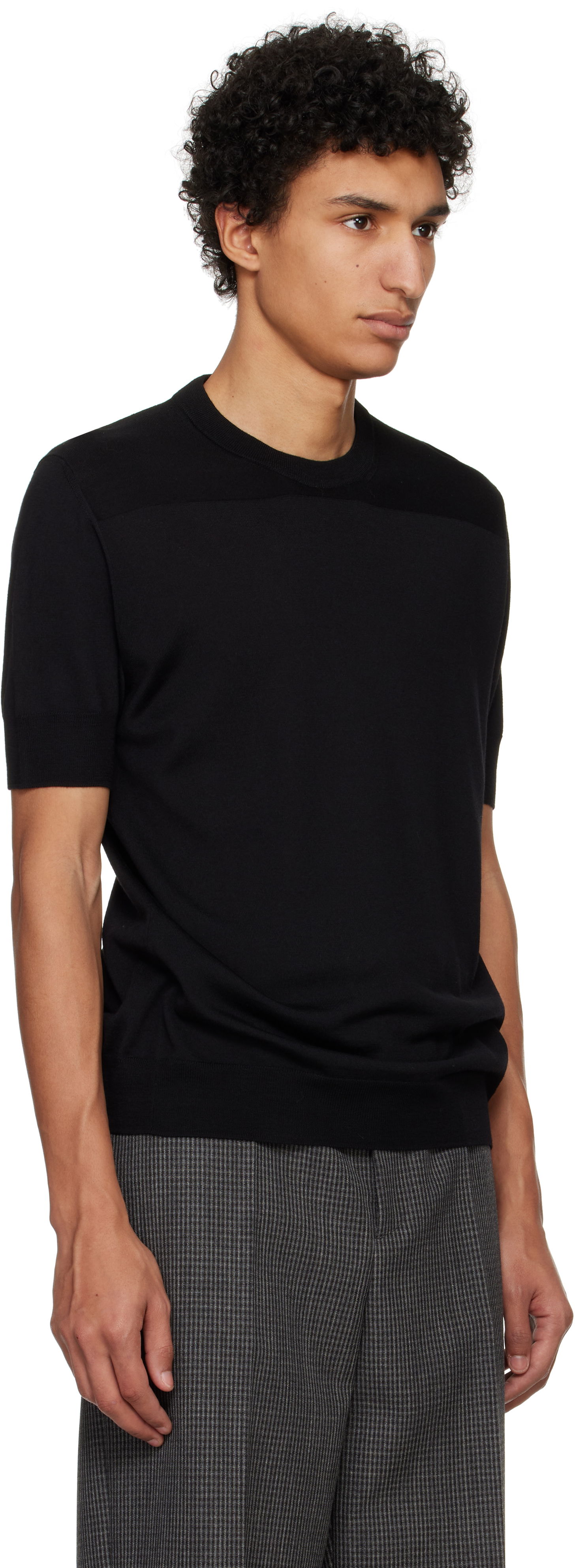 Tričko Jil Sander Jil Sander Virgin Wool T-Shirt Čierna | J22GC0104_J14610, 1