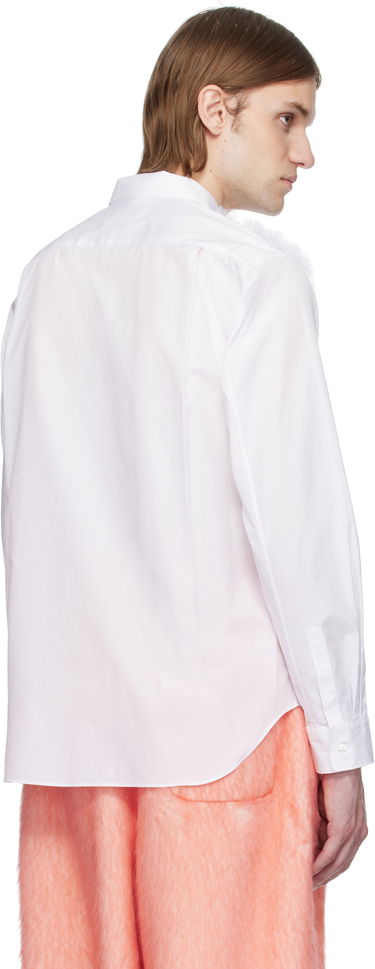 Košeľa Comme des Garçons Homme Plus Cotton Broad & Nylon Tulle Shirt Biela | PO-B025-051, 2