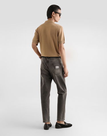 Polo tričko Dolce & Gabbana Dolce & Gabbana Virgin Wool Polo Shirt Béžová | GXZ02ZJDVG8M2366, 2