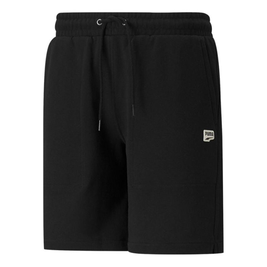 Šortky Puma Puma Downtown Shorts with Embroidered Logo Čierna | 533043-01, 0