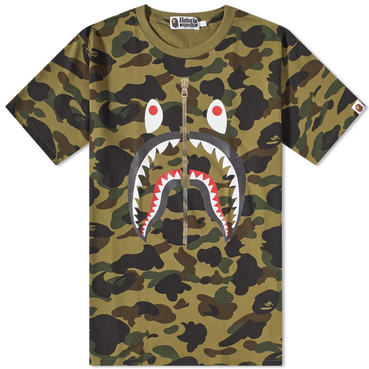 1st Camo Shark T-Shirt Green