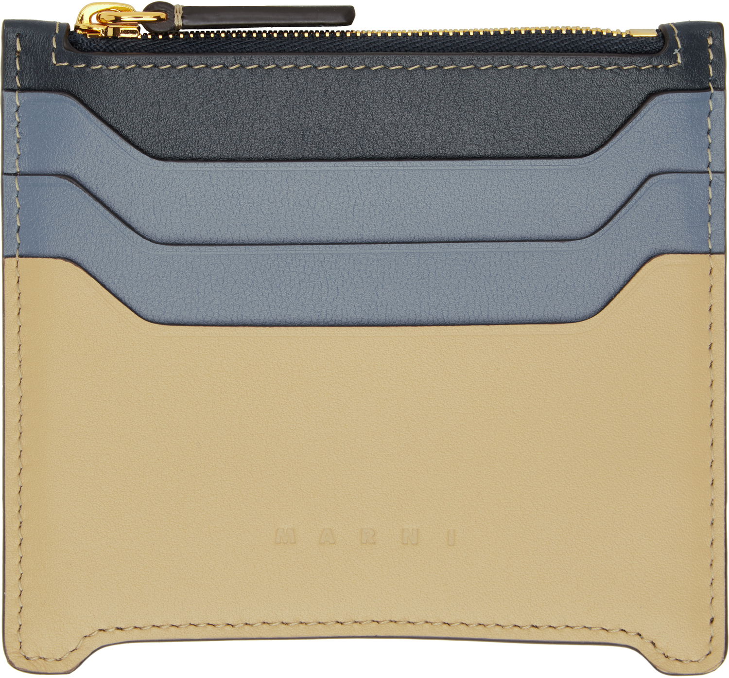 Peňaženka Marni Marni Leather Trunkaroo Card Holder Béžová | PFMO0112U2 P6948, 0