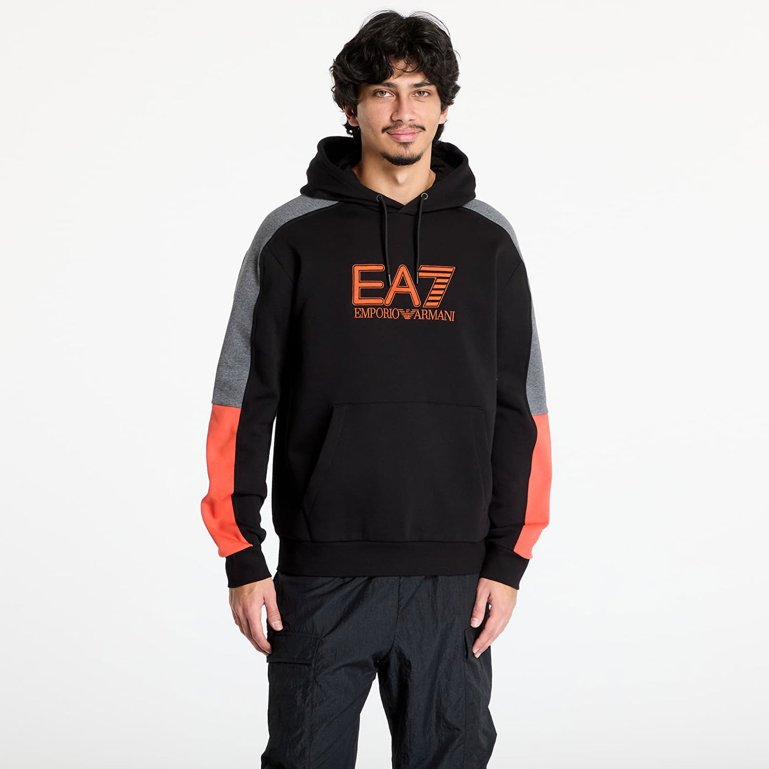 Mikina Emporio Armani Black Hooded Sweatshirt Čierna | 6DPM10PJVTZ1200, 0