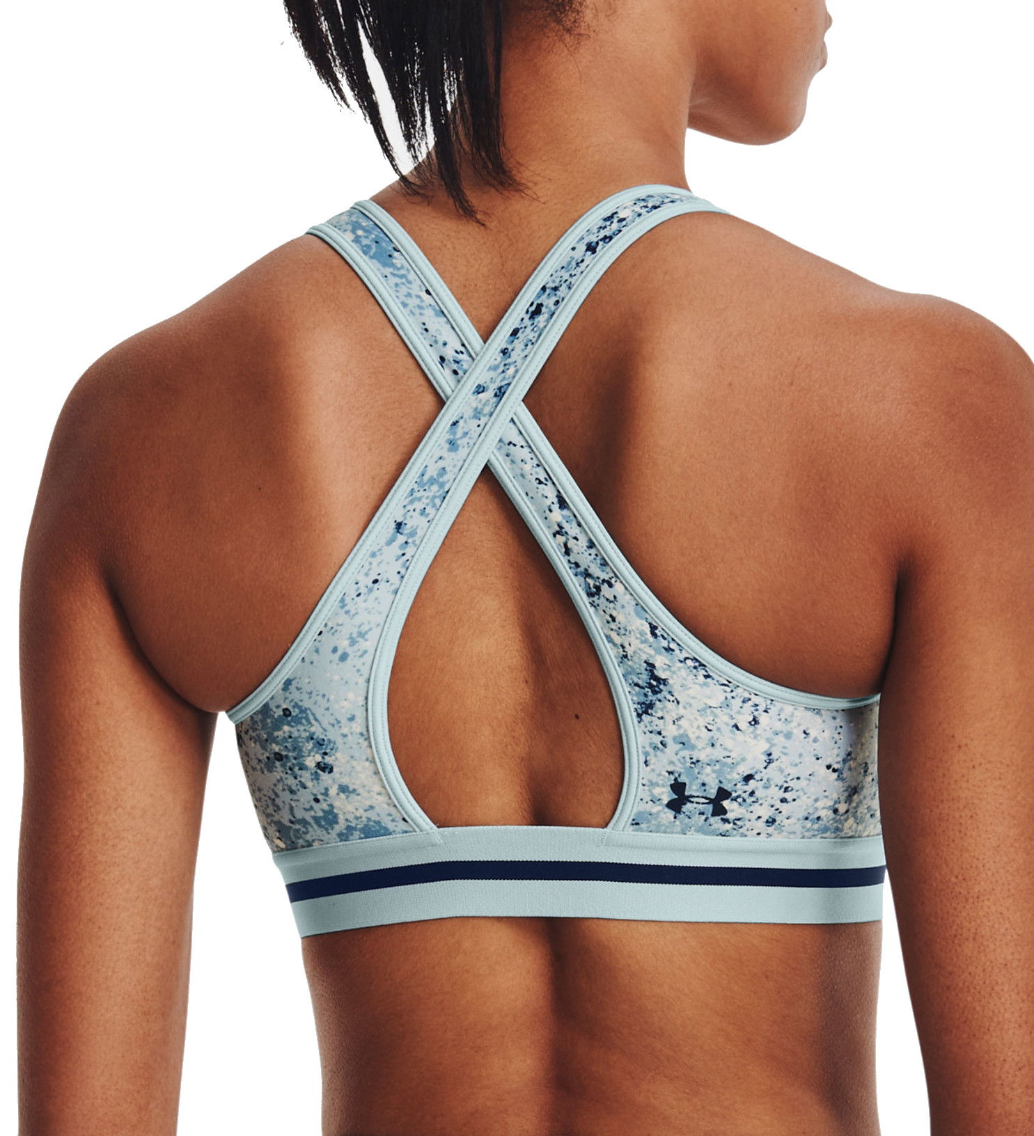 Podprsenka Under Armour Project Rock Printed Sports Bra Modrá | 1371365-478, 1