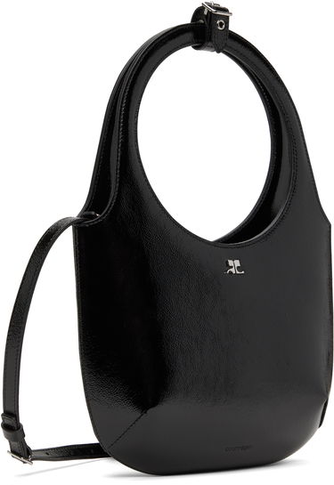 Kabelka Courrèges Leather Shoulder Bag Čierna | 424GSA102CR0043, 1