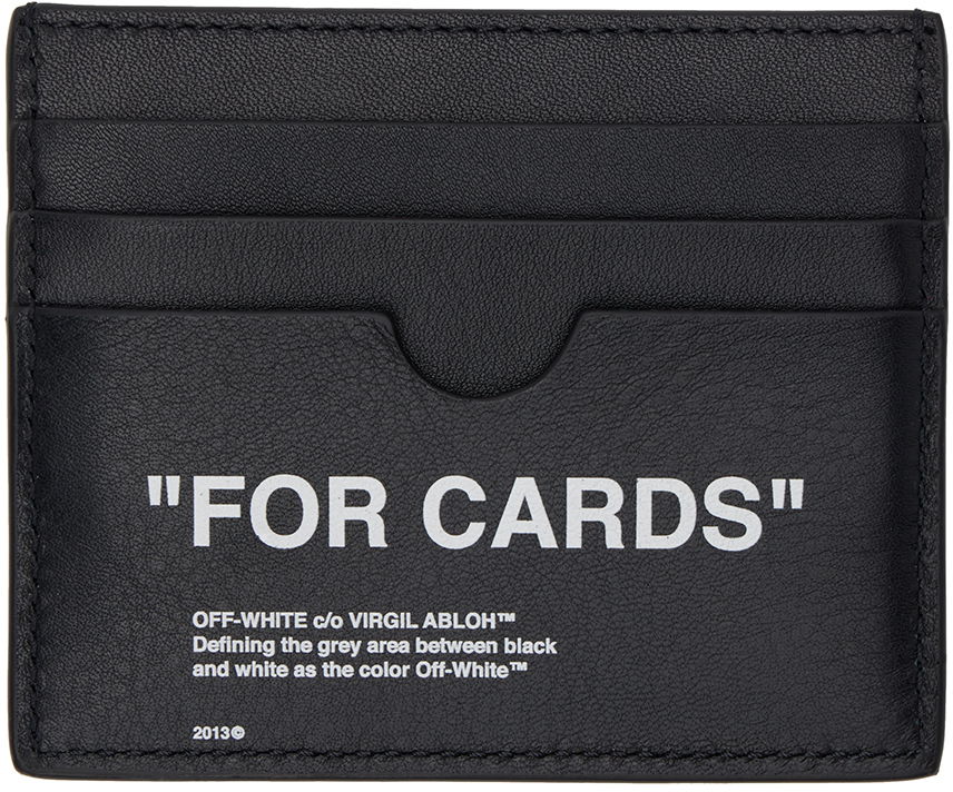 Peňaženka Off-White Black 'For Cards' Leather Card Holder Čierna | OMND031C99LEA0011001, 1