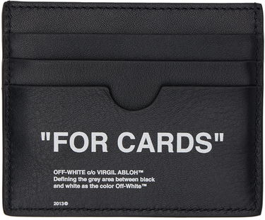 Peňaženka Off-White Black 'For Cards' Leather Card Holder Čierna | OMND031C99LEA0011001, 1