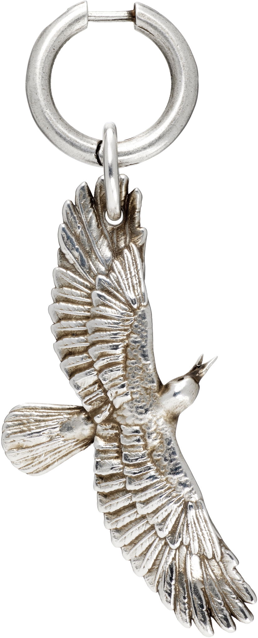 Náušnice Ann Demeulemeester Ann Demeulemeester Algot Silver-Tone Crow Charm Single Earring Metalická | B0012988-JW020-070
