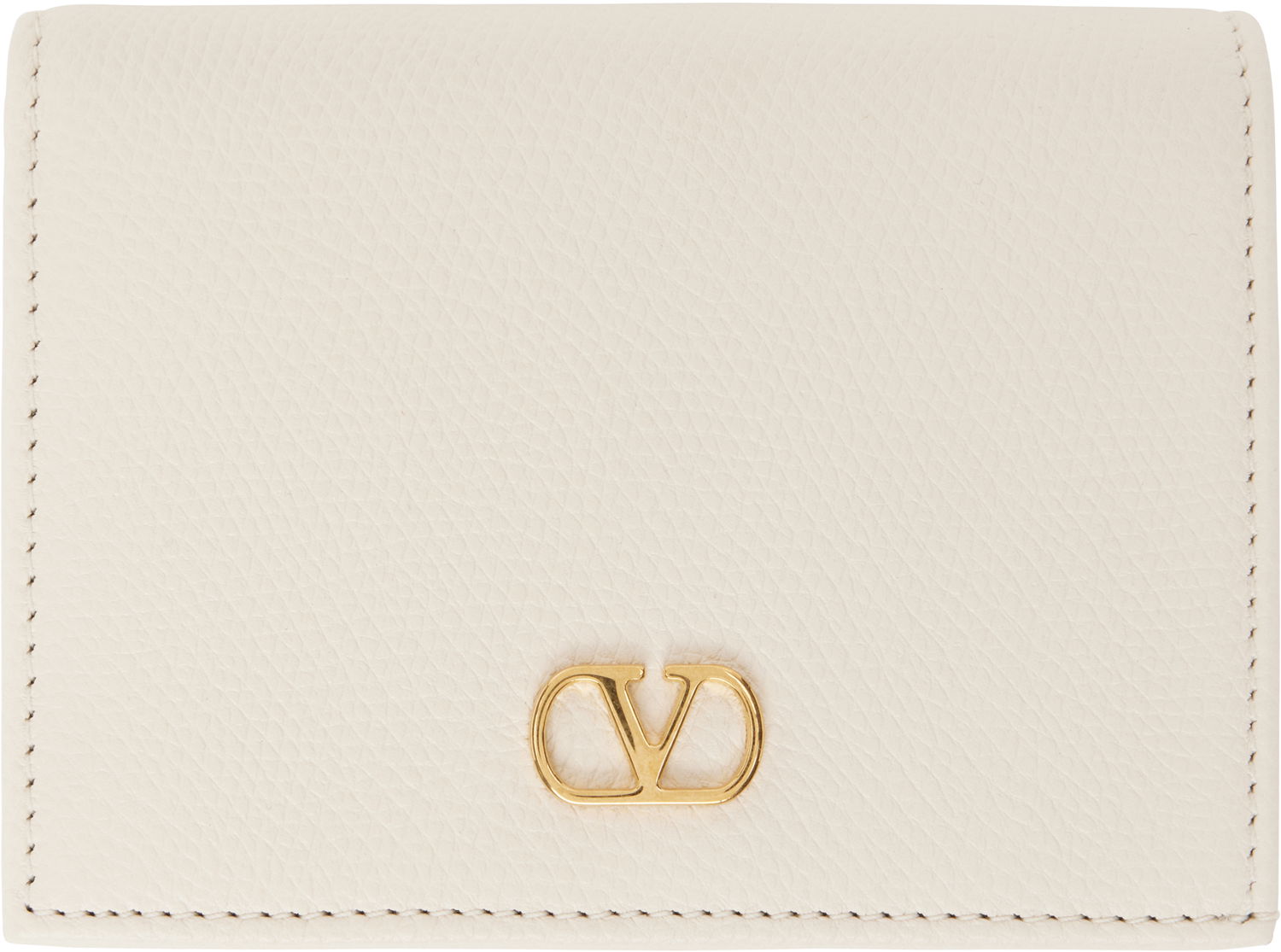 Peňaženka Valentino Valentino Garavani VLogo Signature Grainy Calfskin Wallet Béžová | 6W2P0AJ3SNP, 0