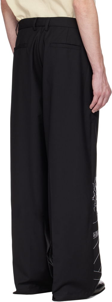 Nohavice KidSuper KidSuper Circus Sketch Baggy Trousers Čierna | SS25-PT-18, 2