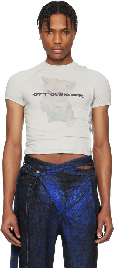 Tričko Ottolinger Ottolinger Deconstructed Kitten T-Shirt Šedá | 115-102015-01, 0