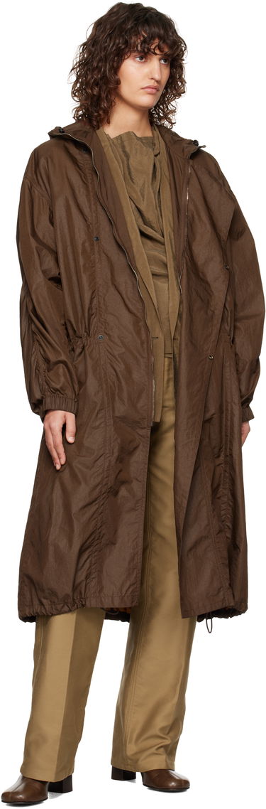 Pláštenka LEMAIRE Nylon Hooded Parka Hnedá | CO1058 LF1301, 3