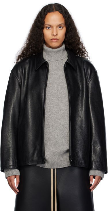 Bunda Fear of God Fear of God Rider Leather Jacket Čierna | FG830-063LTH, 0