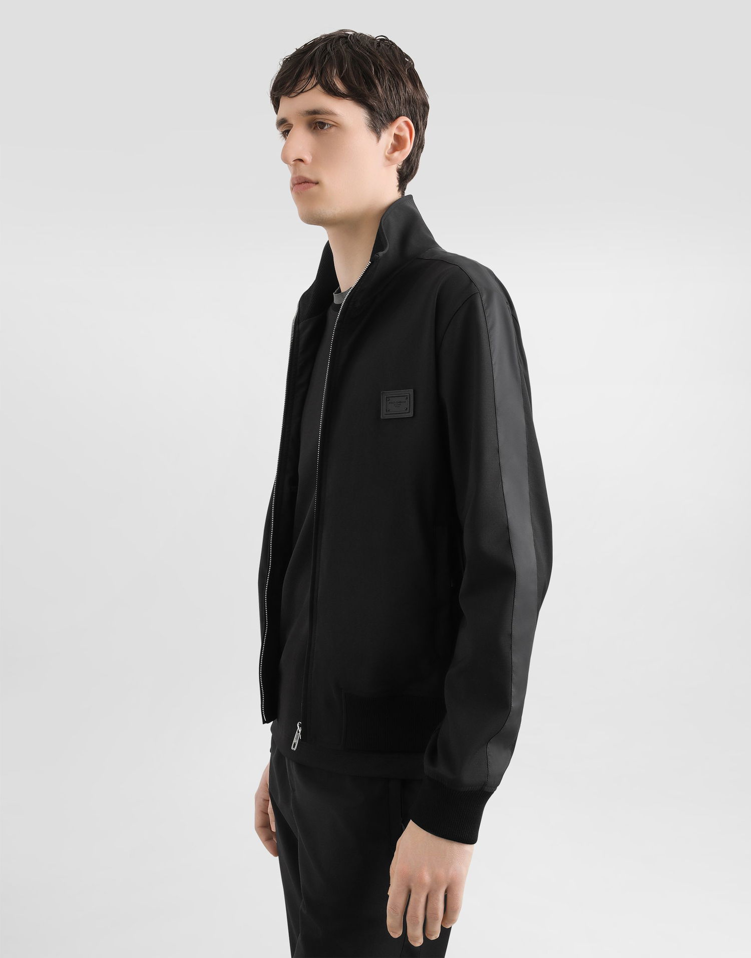 Bomber bunda Dolce & Gabbana Dolce & Gabbana Wool Canvas Bomber Jacket 52 Čierna | G9BSLTFURK8N0000, 1