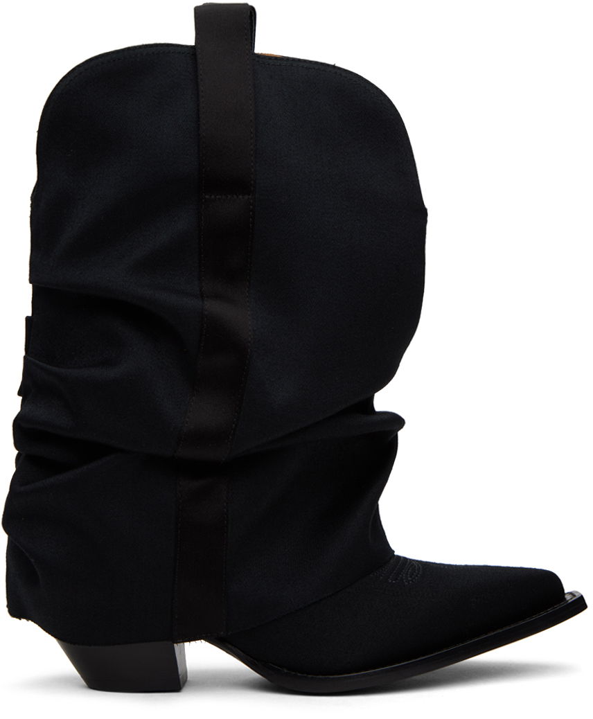 Oblečenie R13 R13 Chunky Sleeve Cowboy Boots Čierna | R13S0109-S101A, 0