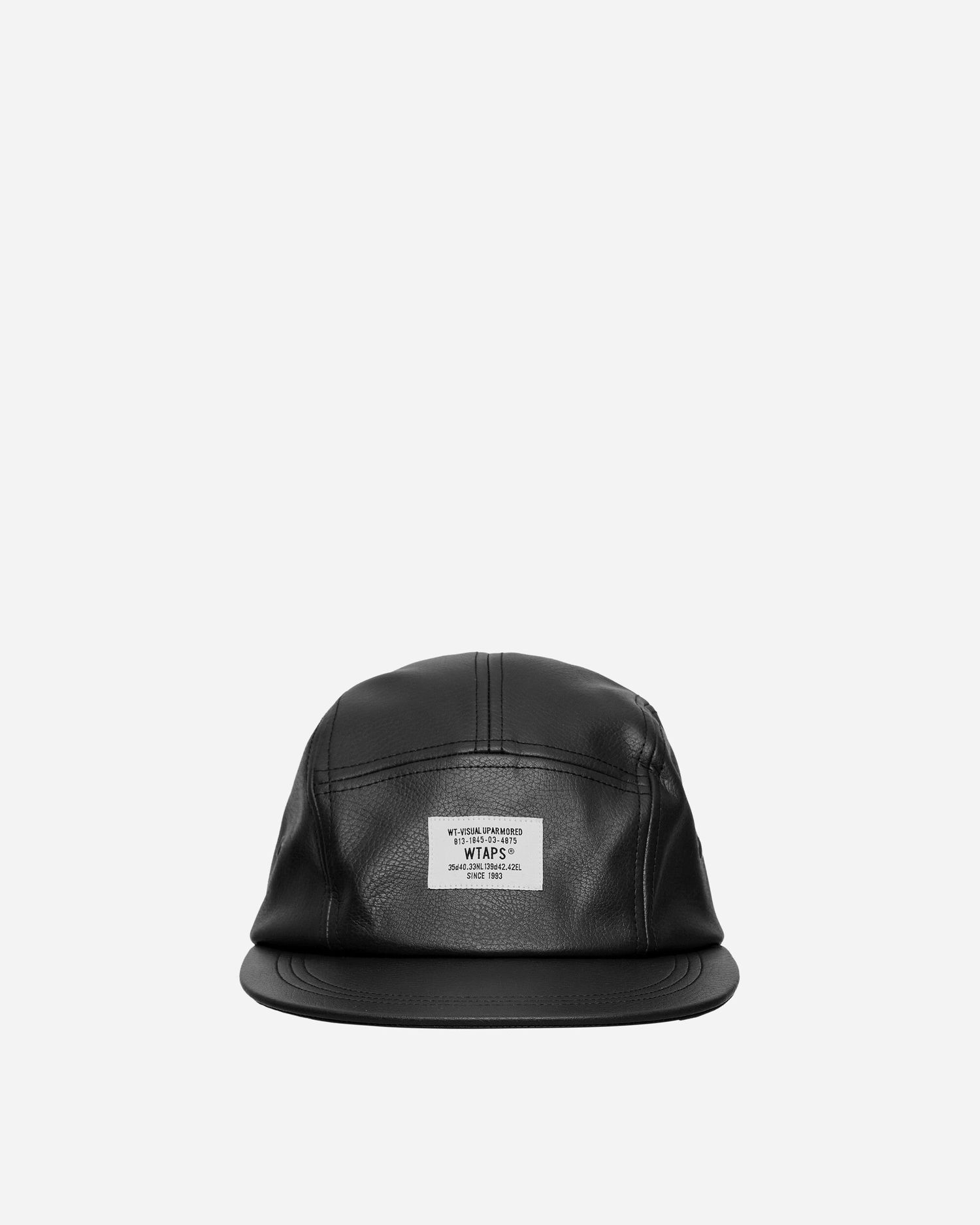 Šiltovka WTAPS T-5 04 Leather 5-Panel Cap Čierna | 242HCDT-HT15 001, 1