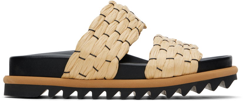 Spodná bielizeň a ponožky Dries Van Noten Dries Van Noten Braided Slide Sandals Béžová | WS241-1110-801