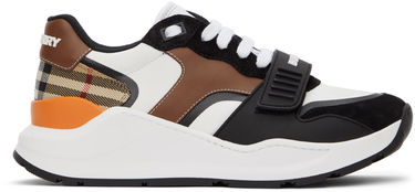 Tenisky a topánky Burberry Vintage Check Ramsey Low Sneakers 'White & Black' Rôznofarebný | 8039112, 0