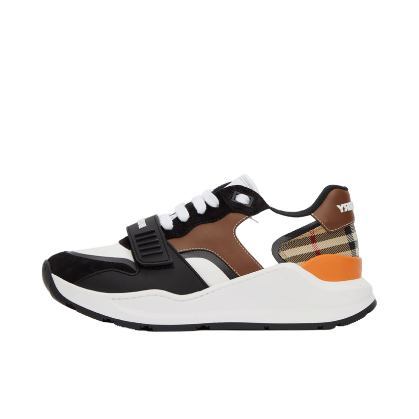 Tenisky a topánky Burberry Vintage Check Ramsey Low Sneakers 'White & Black' Rôznofarebný | 8039112