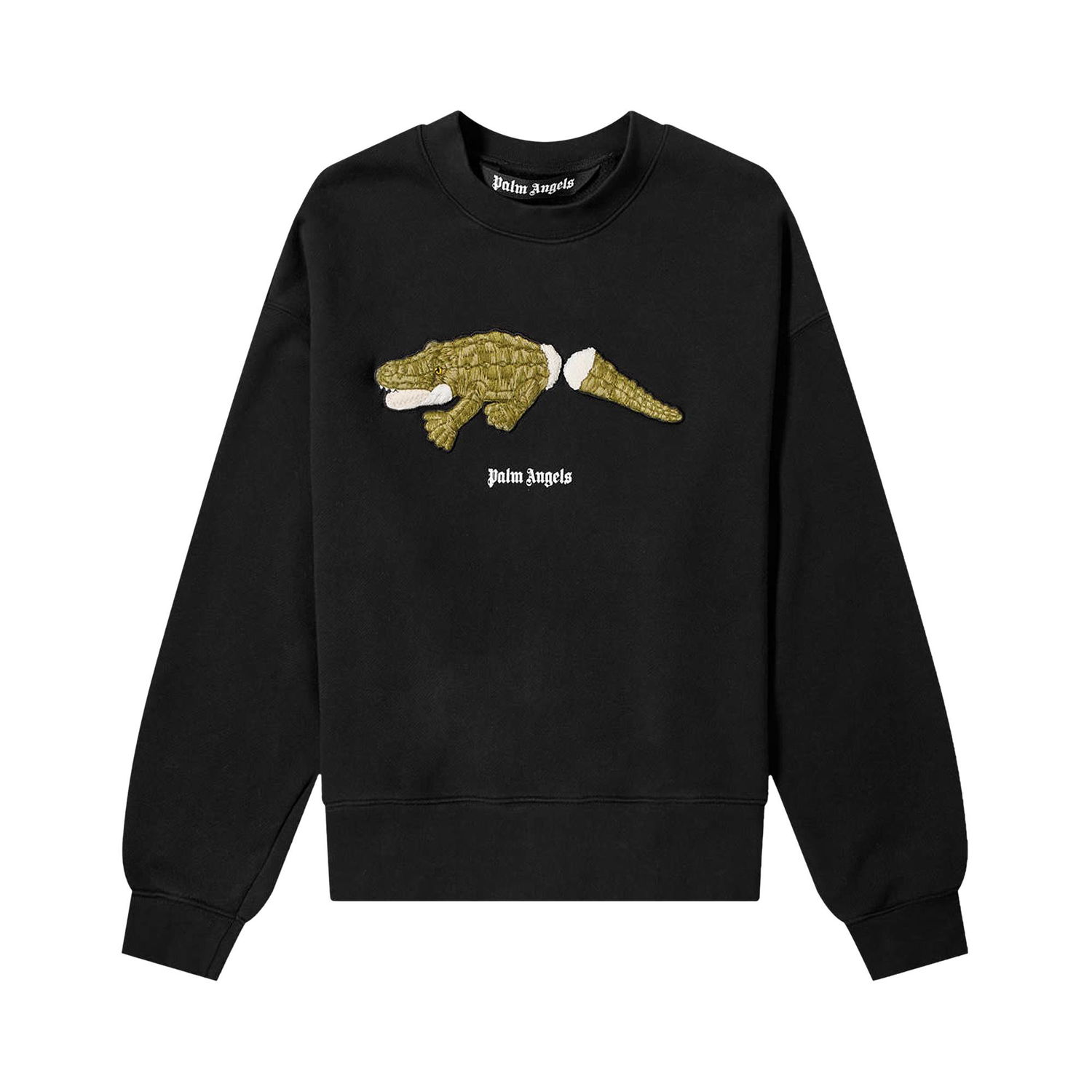 Sveter Palm Angels Croco Crewneck Čierna | PMBA026R21FLE0021055, 1