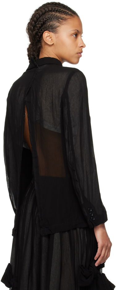Bunda Comme des Garçons Comme des Garçons Peter Pan Collar Jacket Čierna | RM-J016-051, 2