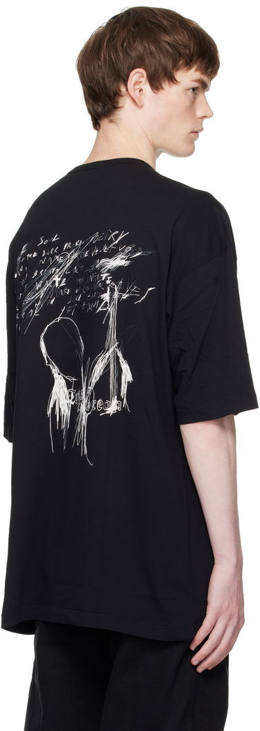 Tričko Ann Demeulemeester Ann Demeulemeester Dieter Sketchbook Graphic T-Shirt Čierna | B0012878-FA206-099, 2